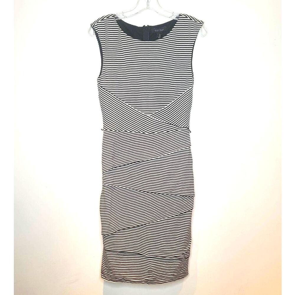 White House Black Market WHBM striped sleeveless dress - 6